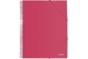 DOHE Spiral Binder - 30 Pockets of 80 Micron - Red