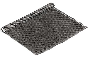 CALIWILL Carbon Fiber Fabric Roll 9.8ft x 12”Fabric Mesh Carbon Fiber Cloth Carbon Fiber Sheet Pure Fabric Roll for Cars for Structural Reinforcement on Concrete Walls, Basements, Boats DIY Projects