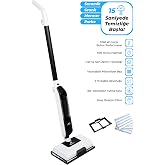 CB-702 Buharlı Mop | 1250W G&uuml;&ccedil; | 180&deg; D&ouml;nebilen Başlık | Halı ve Sert Zemin Temizleyici