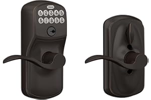 Schlage FE595 PLY 716 ACC Plymouth Keypad Entry with Flex-Lock and Accent Style Levers, Aged Bronze Schlage Lock Company