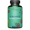 D-MANNOSIO Puro 2.000 mg | con Mirtillo Rosso e Vitamina C | 100% NATURALE | Alto Dosaggio | per Cistite e Vie Urinarie | Veg