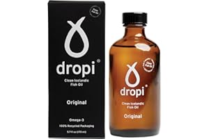 DROPI Clean Icelandic Fish Oil - 170ml Liquid (Unflavoured)