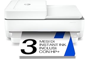 HP Envy 6420e 223R4B, Stampante Multifunzione a Getto d'Inchiostro A4 a Colori, Stampa Fronte e Retro Automatica, 10 ppm, Wi-Fi, Smart, 3 Mesi di Inchiostro Instant Ink Inclusi, Bianca