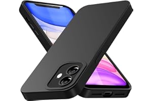 Tenphone Coque pour iPhone 11 (6,1"), Étui de Protection Antichoc en TPU Souple avec Protection Caméra - Noir