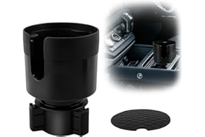 PBUSPU Gobelet de Voiture, Porte-gobelet de Voiture avec Base Réglable Noir pour Automobiles Air Vent Horizontales à Placer Eau Boisson Café