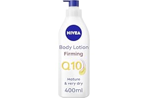 NIVEA Q10 60+ Mature Skin Body Lotion (400ml), Nourishing Firming Cream with Q10 and Argan Oil, NIVEA 72H Moisturising Cream for Ageing and Mature Skin