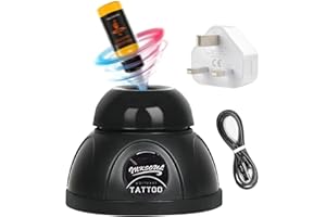 HUHKOUAE Tattoo Machine Vortex Stirrer,Liquid Vortex Shaker Mixer,8000rpm Mini Fast Mixing Paint,for Tattoo Pigment Ink Nail Polish Eyelash Glue Paints Makeup Pigment