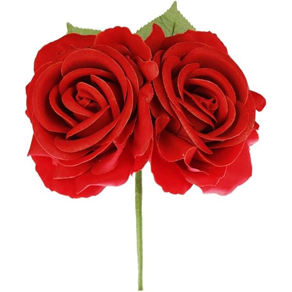 Flor Grande Para Pelo Flamenca - Color Rojo, 18x18 Cm, Accesorio Perfecto Para Traje Flamenco