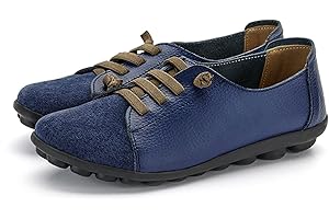 SRUQ Mocassins Femme Chaussures Bateau Daim Cuir Espadrilles Slip-on de Décontractées Chaussures Plates Loafers Mocassin