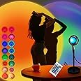 POPSHY Sunset Lamp Projector with 16 Color Remote Control Colour Changing LED Lamp with 360° Rotation, Light for Photography, Room, Bedroom Perfect for Children, Couples, Bedroom (Pack of 1)