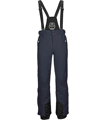 killtec heren Skibroek/functionele broek met afneembare riemen Enosh, dunkelpetrol, XL, 30920-000