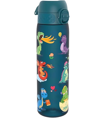 Out of the blue Drinkfles, dinosaurus, met rietje en