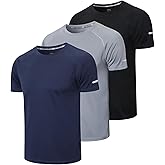 Gaiatiger 3 Pieces T-shirts Short Sleeve Man Sport T-Shirt Man | Quick Dry Breathable Clothes Gym Running Fitness