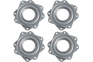BULL TIGER PRESTIGE Gamrong Base Piastra girevole 4 pezzi Cuscinetto a 360 Gradi Cuscinetto,3 Pollici Piastra Girevole Cuscinetto Rotary Sedili Mobili, Mensola TV, Mensola per Cucina