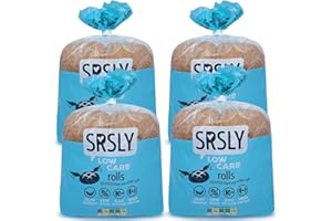 SRSLY Low Carb Keto Bread Rolls x 16 | 2g Carbs, 130 Kcals, 13g Protein | Freshly Baked Light & Fluffy | Sugarwise Certified | High Protein | Low Calorie | Seriously Low Carb