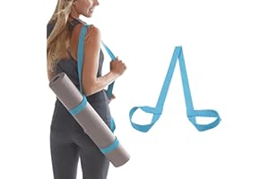 TUKNN Yoga Mat Strap, Carrying Strap for Yoga Mat, Yoga Mat Carry Strap, Yoga Mat Strap, Adjustable Yoga Mat Shoulder Straps for Pilates Exercises, Aerobics, for All Yoga Mat Sizes