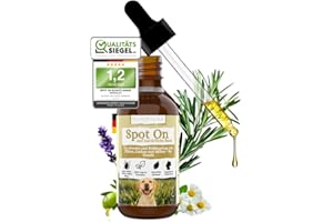 Animalea® Natürliches Spot On für Hunde - TESTURTEIL SEHR GUT 02/25 - Zeckenschutz für Hunde - 50 ml [Jahresvorrat] - Zeckenmittel für Hunde - Bio-Margosa Extrakt - gegen Zecken, Milben, Flöhe