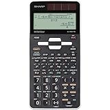 Sharp EL-W531 TG-WH Wissenschaftlicher Schulrechner (WriteView-Anzeige, D.A.L.-Eingabe, Solar-/Batteriebetrieben) weiß/schwar