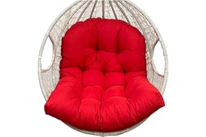 Awoyep Coussin de Chaise Suspendue, Coussin pour Balançoire Suspendue en Polyrotin/rotin, Rembourrage, Panier de Balançoire, Coussin À Bascule, Coussin de Dossier, Coussin de Chaise de Jardin (Color