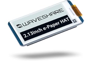 LUCKFOX 2.13inch E-Paper with PCB(V4), Waveshare 250x122Pixel Screen, Support Local Refresh, Low Power Consumption, Wide Viewing Angle, for Raspberry Pi/Jetson Nano/STM32, for Electronic Shelf Label