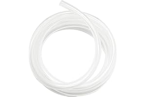 MEKSULAR 5mm ID x 7mm OD - 1.5m Length PVC Clear Hose Vinyl Tubing, Food Grade Plastic Flexible Tube Pipe for Transfer Water Oil air