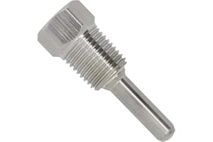 Otomatico 1/4 Pollice - pozzetto per sonda Acciaio Inossidabile 304 Immersione di 30mm 50mm 100mm 200mm 300mm 400mm 500mm - thermowell thermopocket per thermocouple (30mm)