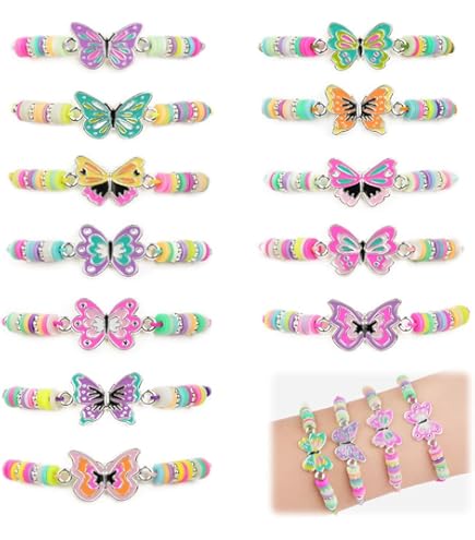Bracelet Fille Bracelets D'amitié Halinuia - Lot De 12 Modèles Colorés Cadeau Anniversaire Fille 10 Ans