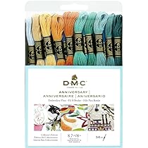 DMC Filo Di Cotone Da Ricamo A 6 Capì – Granato Variegato, 12 Matassine Da 8 Metri
