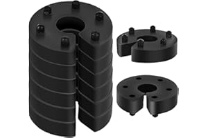 LEIKURVO 8er Set Federwegbegrenzer: 13mm Universal Federwegbegrenzer mit 6- Fach Positionierung VA oder HA, Auto-Federwegbegrenzer Stick Clip Federwegsbegrenzer Ersatz Schnalle für die meisten Fahrzeuge