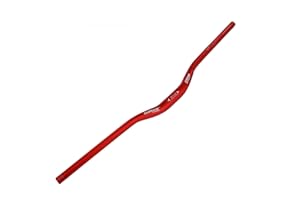 TRKIMAL φ31.8mm Road MTB Mountain Bike Bicycle Extra Long 780mm Handlebar 30mm Riser Bar for Downhill Cycling Racing Off-Road MTB, BMX (Red)