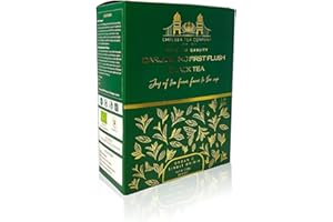 CHELSEA TEA COMPANY CHELSEA Organic First Flush Darjeeling Tea 100g (50 Cups) Premium Loose Leaf, Fresh Harvest, Exquisite Aroma & Flavour I deal for Tea Lovers – Champagne of Teas