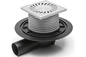 MCH Chudej GmbH 381-A Floor/Shower Drain Stainless Steel DN 50 Traps Odour 122 x 122 mm