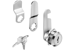 Jinpojun Briefkastenschloss 16mm mit 2 Schlüssel und 3 verschiedene Schlossplatten, Möbelschloss, Spindschloss, Hebelschloss für Briefkästen, Schranktüren, Möbel Verwendet, Zuhause