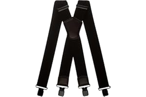 Olata Tirantes de Hombre Extra Anchos Forme de X Con Clips Fuertes - 5 cm