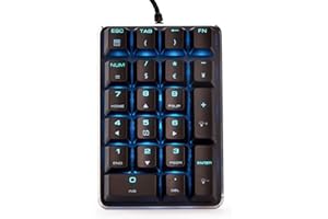Qisan Mechanical Numeric Keypad 21 Keys Extended layout Black Magicforce
