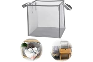 ViMOQi Collapsible Laundry Baskets,Foldable Laundry Basket,Mesh Dirty Clothes Basket Laundry,POP up Laundry Basket,Folding Laundry Basket with Handles,Fold up Hollow-carved Baby Toys Storage Organizer