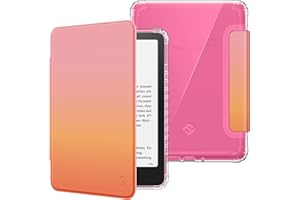 Fintie Etui kompatybilny z 7" Kindle Paperwhite(12. Generacji)- 2024 i Kindle Colorsoft Signature Edition, Przezroczyste Miękkie Etui z TPU z Funkcją Automatyczne Uśpienia/Wybudzenia, Zachód Słońca