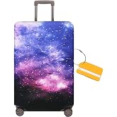 OrgaWise Luggage Cover with Zipper, Soft Anti-Dust, Elastic Fits 18-32 Inch Suitcase Cover