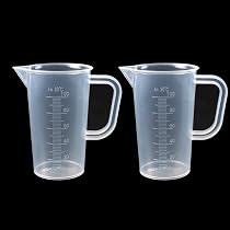 Caraffa graduata in plastica trasparente da 2 lt per pasticceria