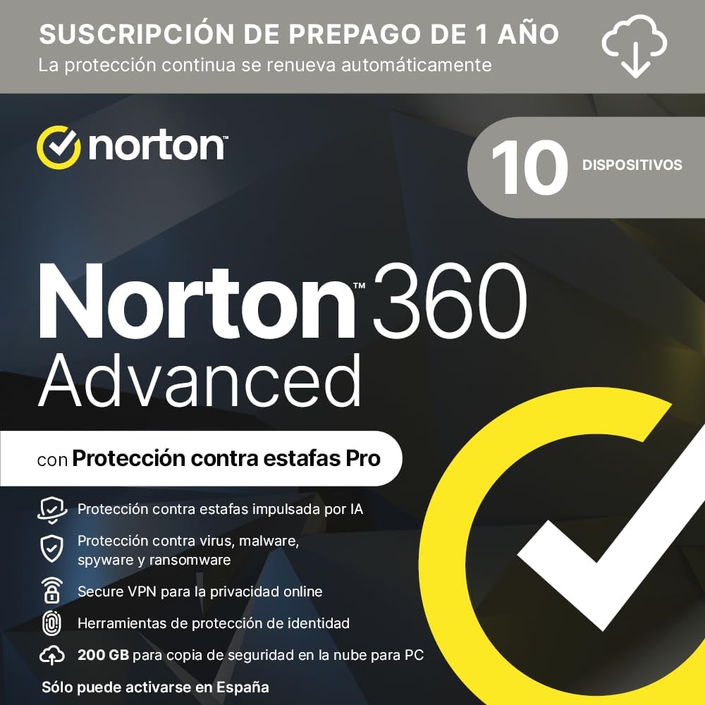 Avis d'Expert & Test Approfondi : Norton 360 Advanced 2026 10 Dispositivos 12 m (Sélection)