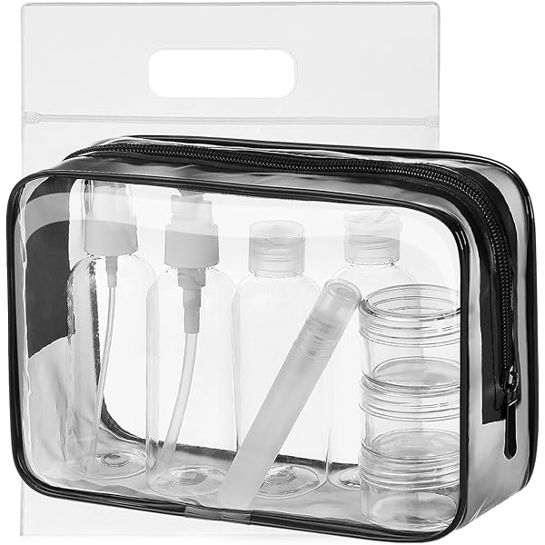 Set Da 20 Bottigliette Da Viaggio - Contenitori Per Shampoo, Balsamo E Cosmetici - Trasparenti E Ricaricabili - Foto 9