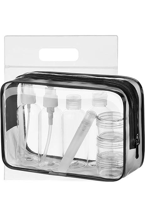 Porta Trucchi Pochette Trasparente Da Viaggio Beauty Case Pochette