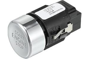 A ABSOPRO Push Button Starter Switch No.5NG959839A Engine Start Stop Switch Button for Volkswagen Tiguan 2016-2024 Silver Tone