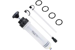 ‎CCLIFE CCLIFE Pompa ręczna 200 cm³ strzykawka do odsysania oleju, pistolet do odsysania oleju, odsysacz cieczy i pompa napełniająca, nadaje się do silnika, przekładni, płynu hamulcowego, płynu