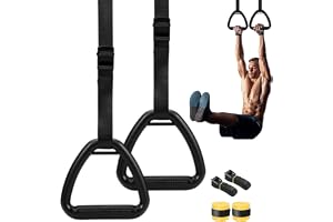 Gymnastikringar Calisthenics Gymnastik Träningsutrustning | Halkfria Justerbara Remmar Pull Up Ringar för Hemmagym Träning Sp