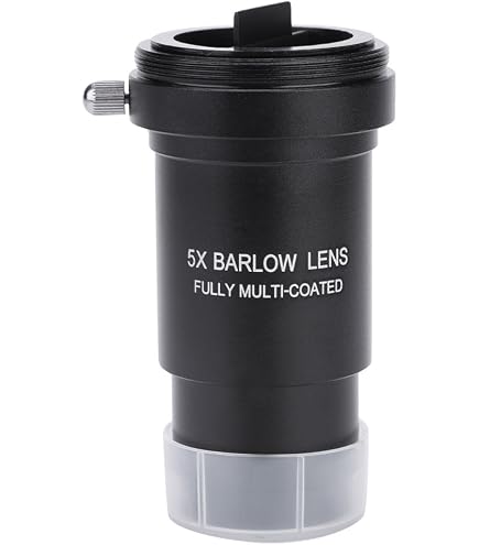 Kit 3 Lentilles Barlow 2X 3X 5X Métal Multicouche – Grossissement Puissant Pour Télescope Et Astronomie