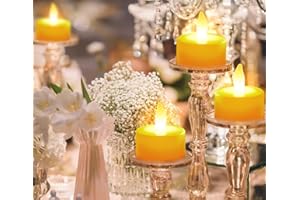 Lepwings 4 sztuki podgrzewaczy LED, możliwość ponownego ładowania, z timerem i pilotem zdalnego sterowania, migoczące elektryczne podgrzewacze, czas świecenia 18-95 godzin, świece LED na Boże