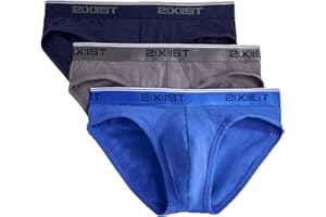 2(X)IST 2(X) IST Męska bawełna stretch No Show Brief 3-pak