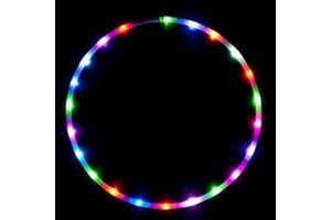 POHOVE Aros LED Que Cambian de Color - Múltiples Hula Hoops Con Luz para Adultos y Niños, Aro de Baile Multicolor, Peso Suelto, Culturismo, Fitness