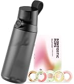 Gourde Air Up Click Green 600ml - Pack Démarrage Avec 5 Capsules Goût Sans Sucre, Sans BPA
